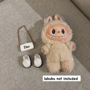 Labubu Dior Bag & White Shoes